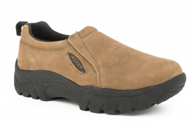 Roper Mens Timeless Basic Suede Performance Slip On Shoes