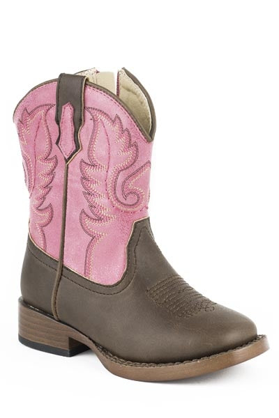 Roper Toddler Texsis Wide Square Toe Cowgirl Boots