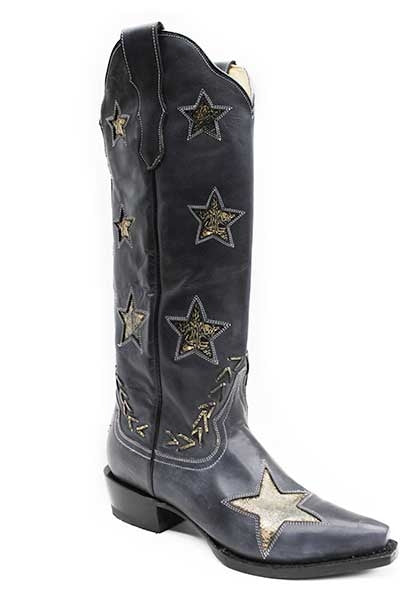 Stetson Ladies Big Star Fashion Snip Toe Cowgirl Boots