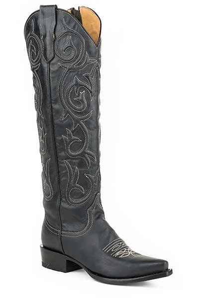 Stetson Ladies Blair Over The Knee Snip Toe Cowgirl Boots