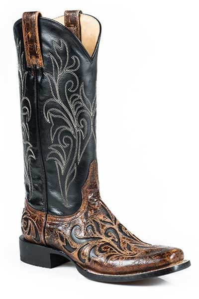 Stetson Ladies Caroline Narrow Square Toe Cowgirl Boots