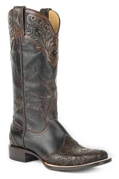 Stetson Ladies Jolie Handtooled Fashion Snip Toe Cowgirl Boots