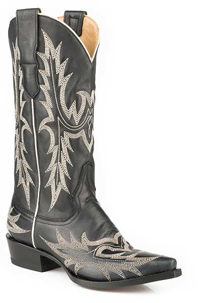 Stetson Ladies Tina Embroidered Snip Toe Fashion Cowgirl Boots
