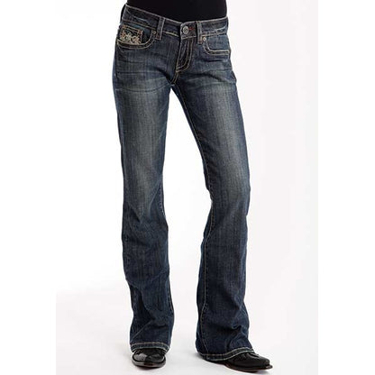 Stetson Ladies 816 Candelabra Deco X Stitch Pockets Classic Boot Cut Jeans