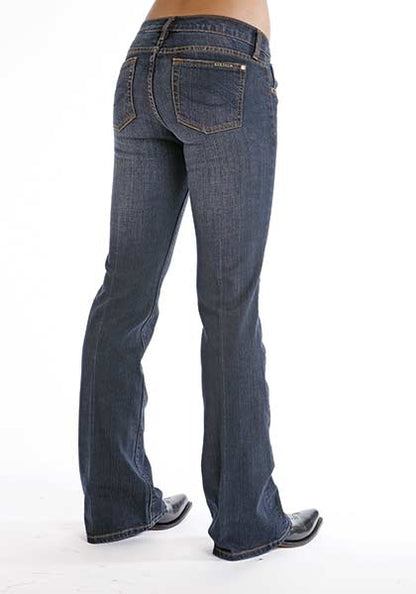 Stetson Ladies 816 Ink Wash Denim Jean Boot Cut Jeans