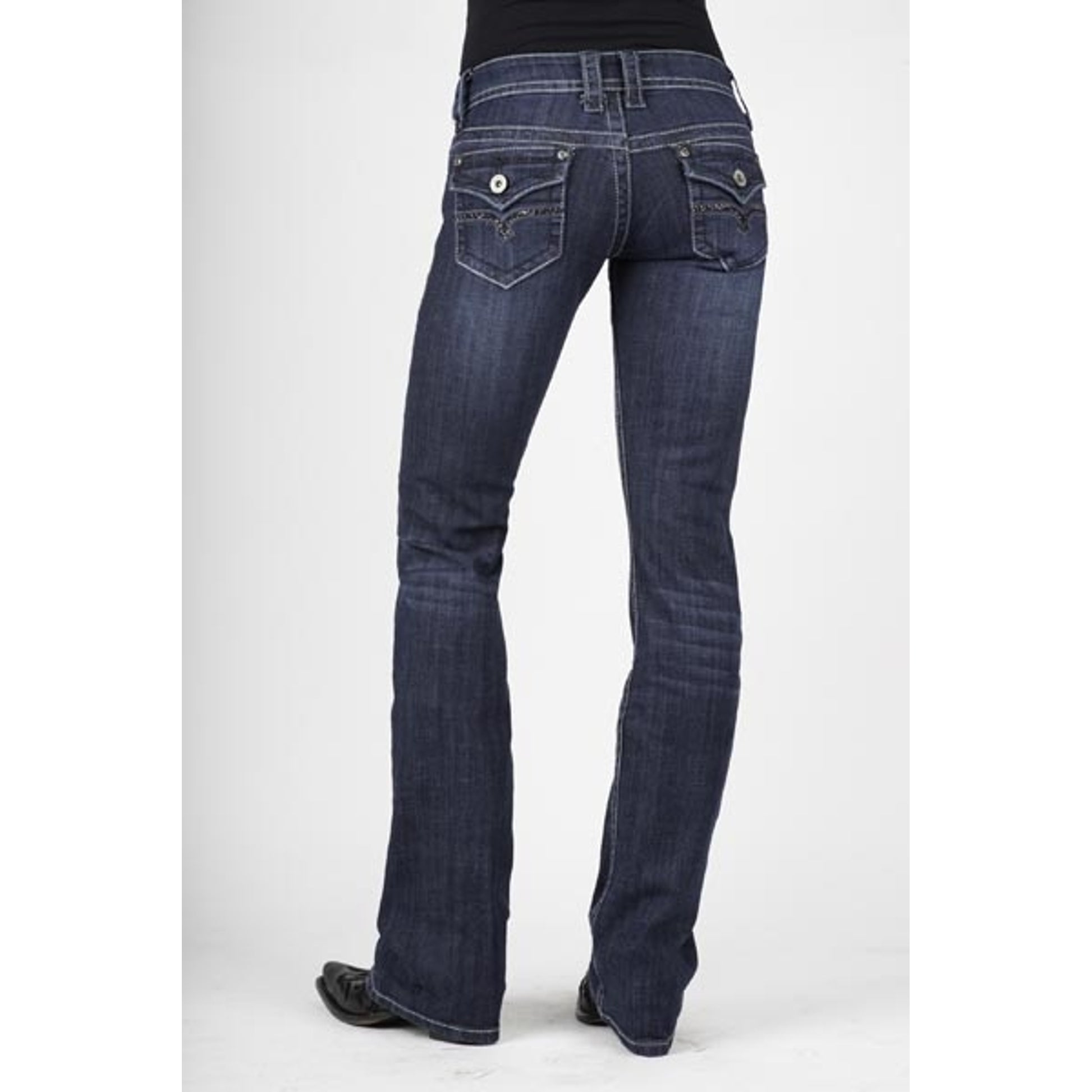 Stetson Ladies 818 Fit Flap Deco Back Pocket Boot Cut Jeans