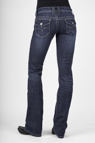 Stetson Ladies 818 Fit Flap Deco Back Pocket Boot Cut Jeans