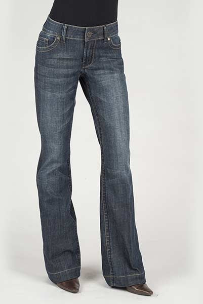 Stetson Ladies Blue Denim Trouser S Back Pocket Jeans