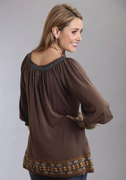Stetson Ladies Fall I Rayon Spandex Jersey Peasant Top