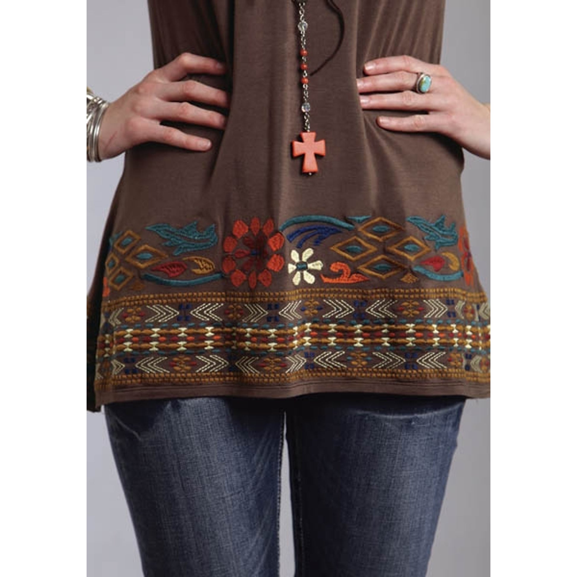 Stetson Ladies Fall I Rayon Spandex Jersey Peasant Top