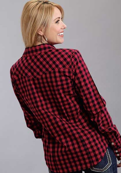Stetson Ladies Fall II Buffalo Check Long Sleeve Snap Shirt