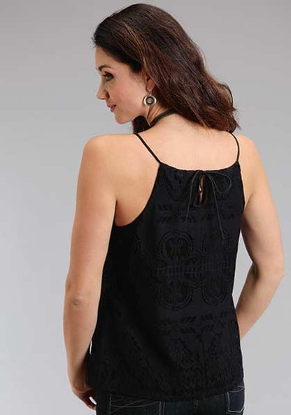 Stetson Ladies Fall II Lace Tank Top - Black