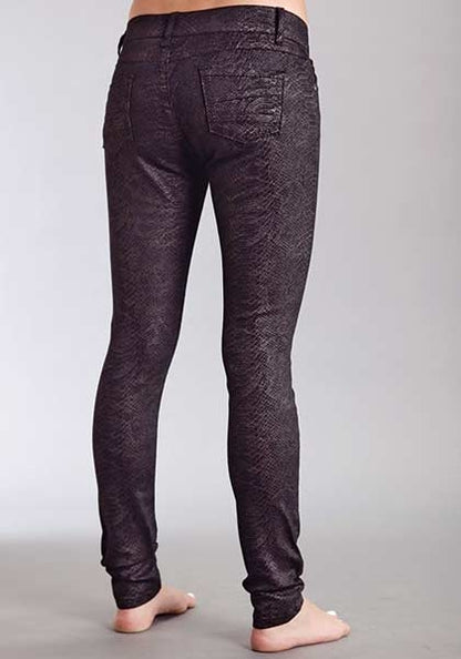 Stetson Ladies Fall II Snake Print Denim Narrow Leg Jeans