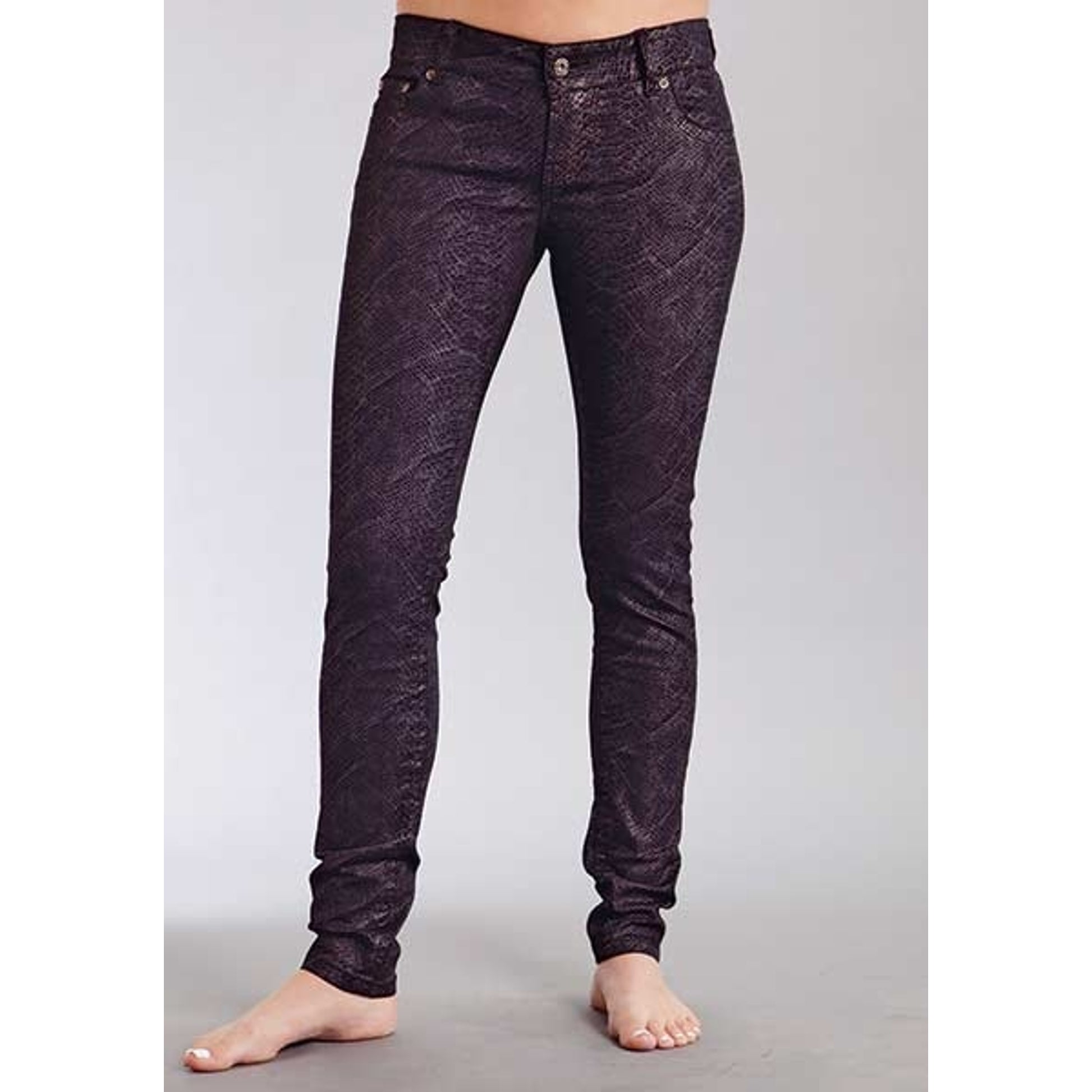 Stetson Ladies Fall II Snake Print Denim Narrow Leg Jeans