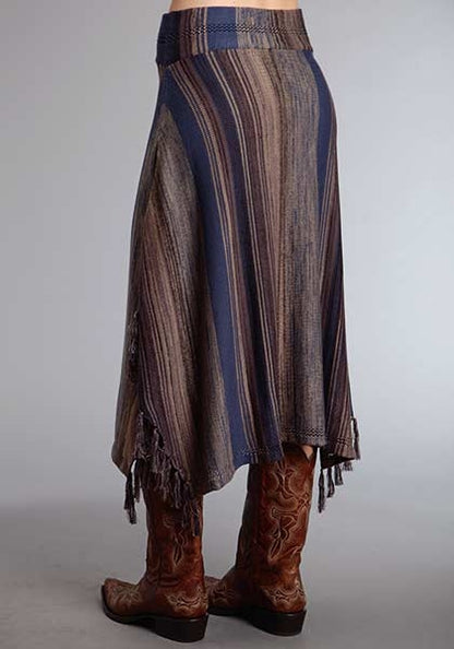 Stetson Ladies Fall III Blue Tone Stripe Long Sweater Skirt