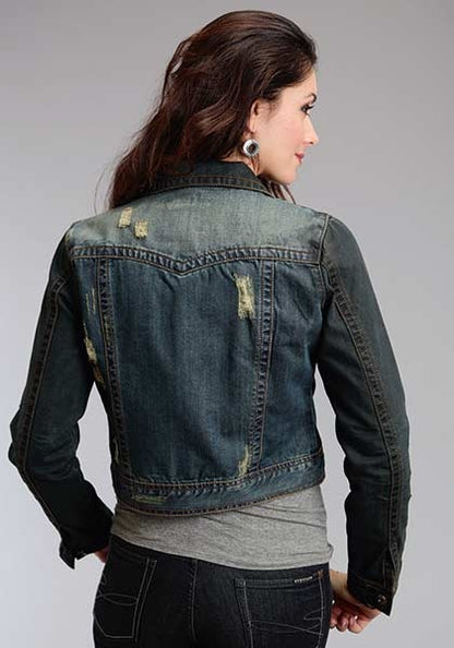 Stetson Ladies Fall III Overdye Denim Shrunken Jacket