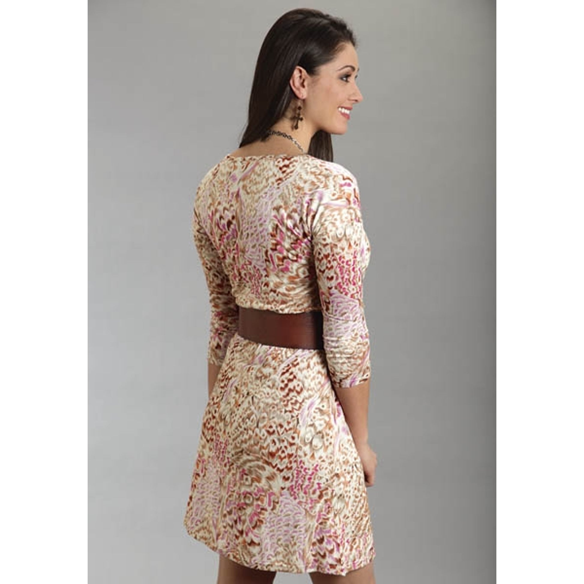 Stetson Ladies Fall/Winter I Feather Printed Burnout Dress