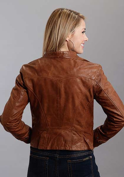 Stetson Ladies Multi Zipper Pockets Moto Jacket