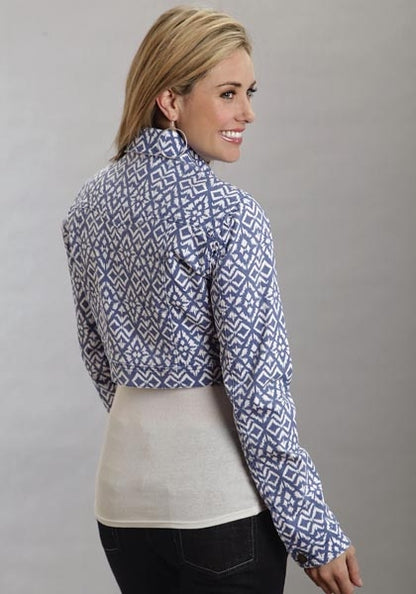 Stetson Ladies Spring II Aztec Printed Denim Shrunken Jacket