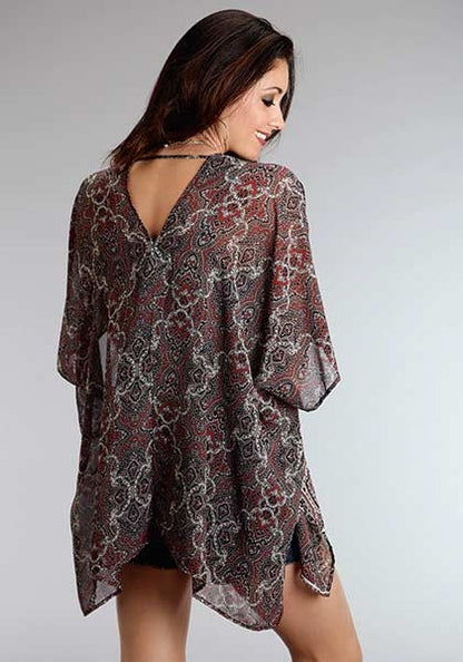 Stetson Ladies Winter I Gypsy Border Chiffon Cardigan