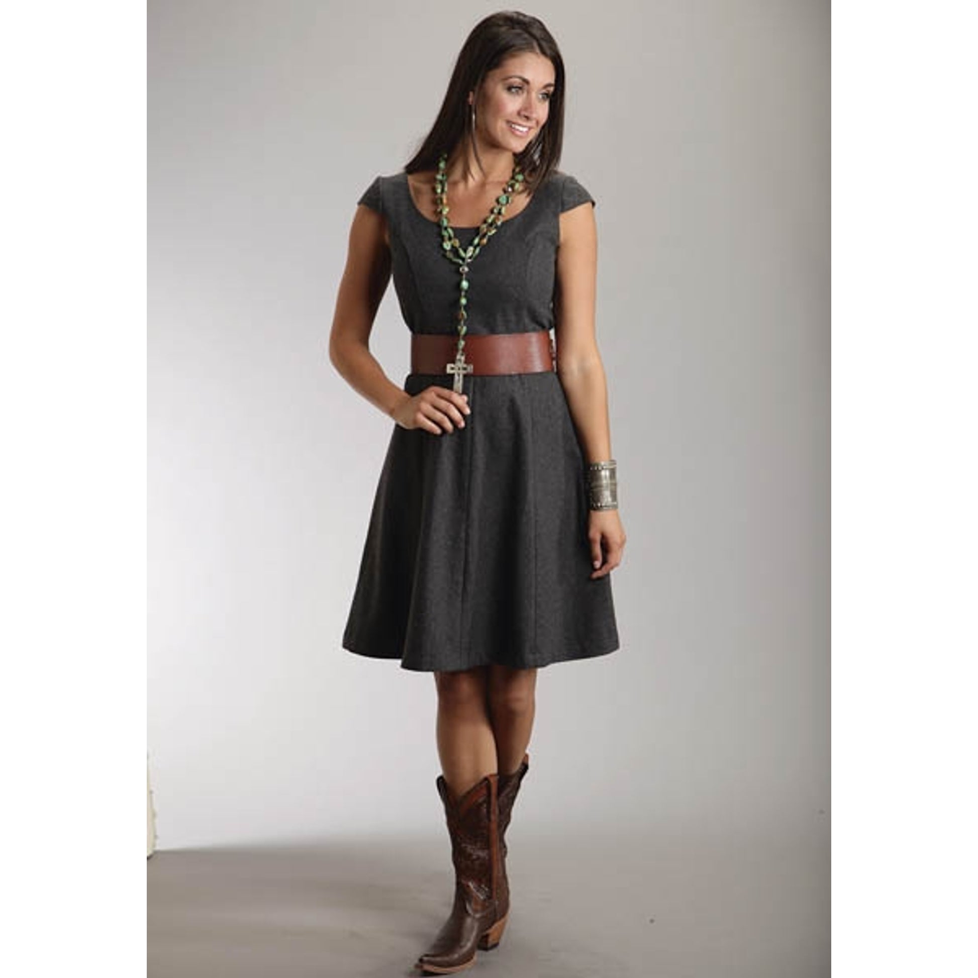 Stetson Ladies Winter II Wool Blend Cap Sleeve Dress
