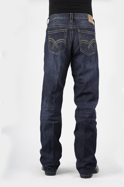 Stetson Mens 1312 Fit X Deco Stitch Back Pockets Lower Rise Jeans
