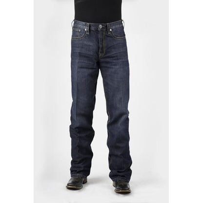 Stetson Mens 1312 Fit X Deco Stitch Back Pockets Lower Rise Jeans