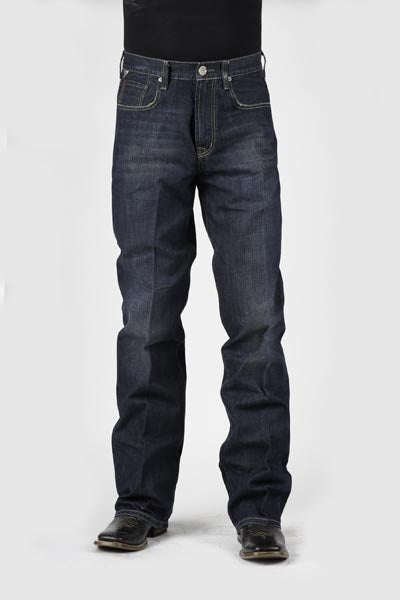 Stetson Mens Double Needle X Stitch Back Pkt Lower Rise Jeans