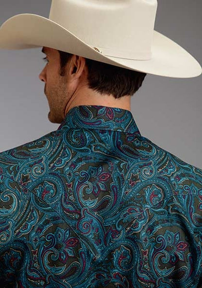 Stetson Mens Fall II Durango Paisley Long Sleeve Snap Shirt