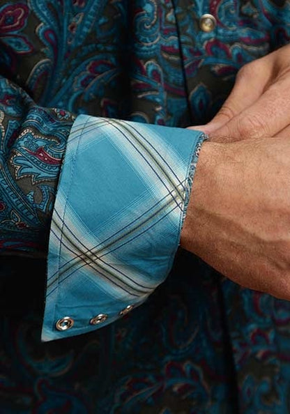 Stetson Mens Fall II Durango Paisley Long Sleeve Snap Shirt