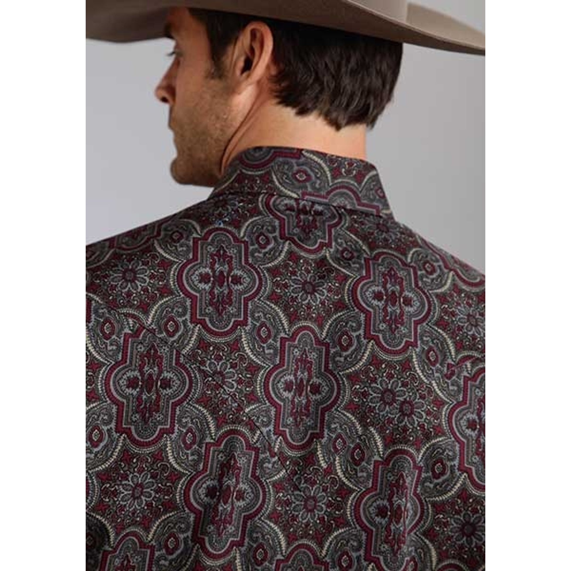 Stetson Mens Fall II Grandiose Paisley Long Sleeve Snap Shirt