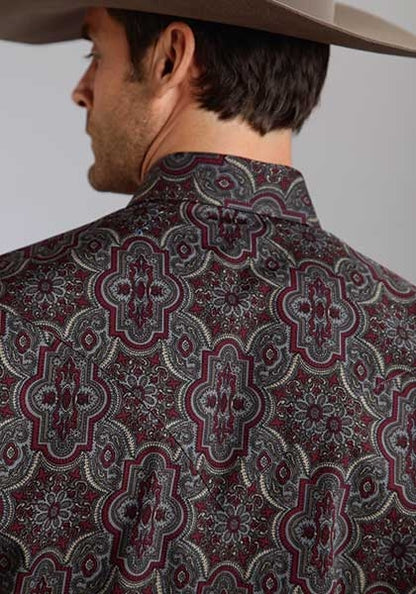Stetson Mens Fall II Grandiose Paisley Long Sleeve Snap Shirt