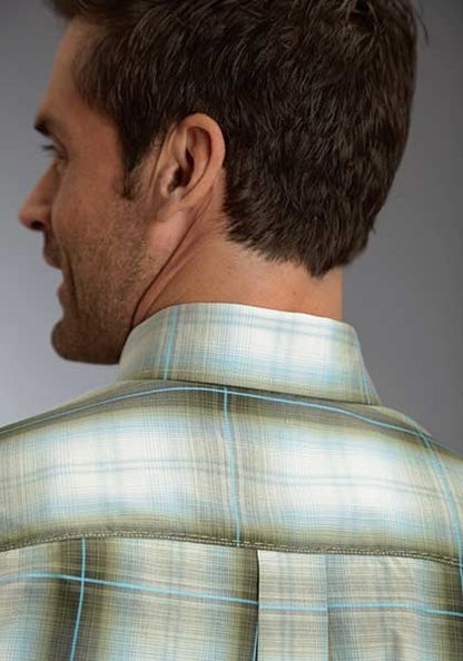Stetson Mens Fall II Hunters Plaid Long Sleeve Button Shirt