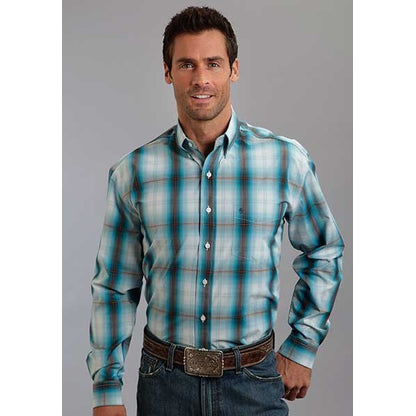 Stetson Mens Fall IV Hunters Plaid Long Sleeve Button Shirt
