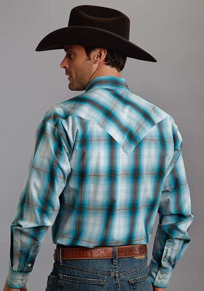 Stetson Mens Fall IV Hunters Plaid Long Sleeve Snap Shirt