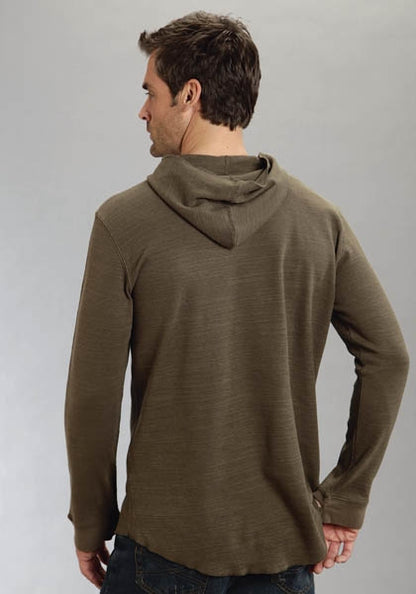 Stetson Mens Original Rugged Thermal Slub Hood With Stetson