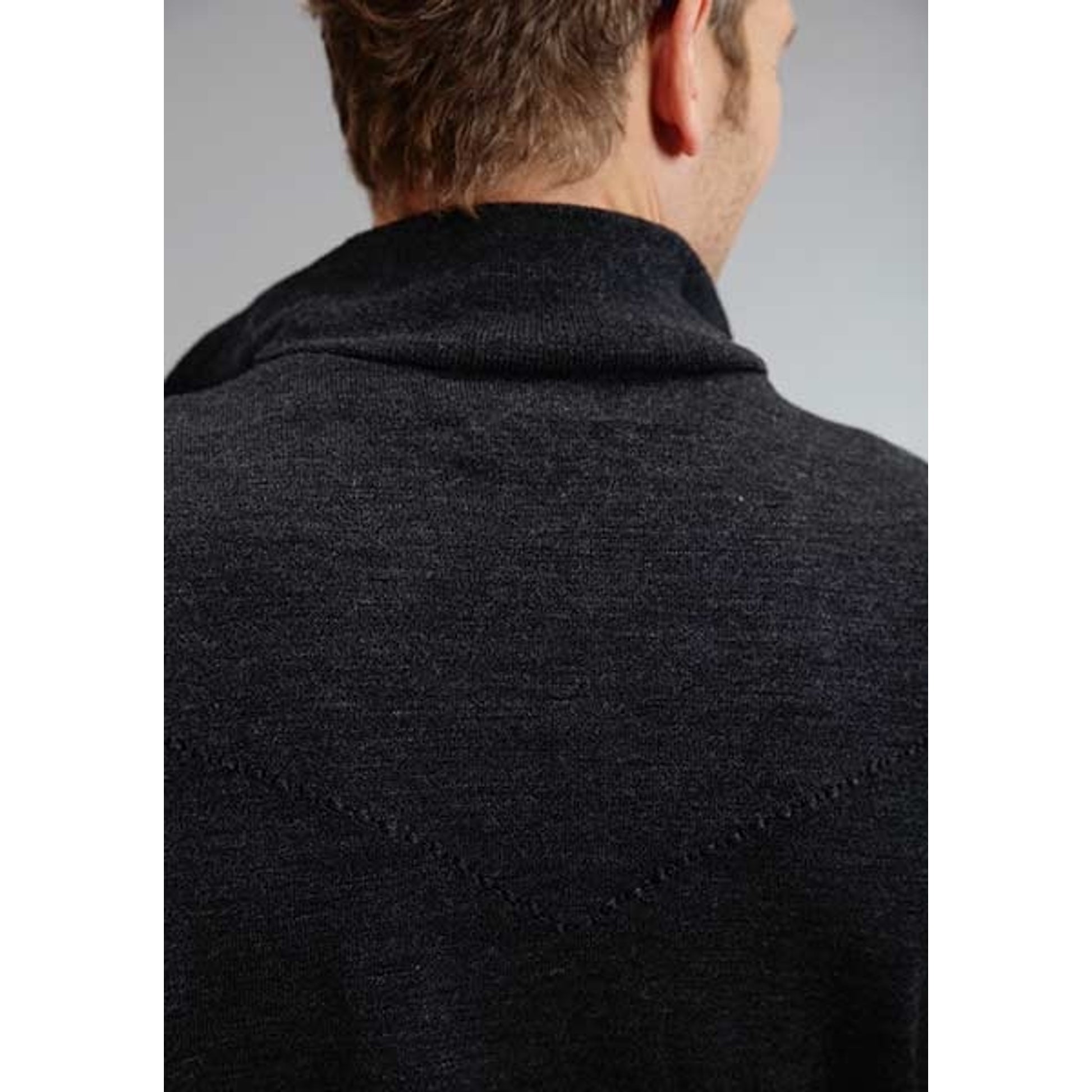 Stetson Mens Original Rugged Wool Sweater Knit Pullover - Grey