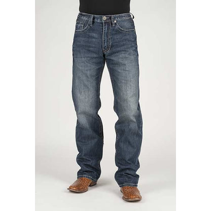 Stetson Mens Self Fabric X Deco Pocket Lower Rise Relaxed Jeans