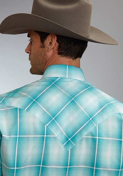 Stetson Mens Spring III Crystal Ombrelong Sleeve Snap Shirt