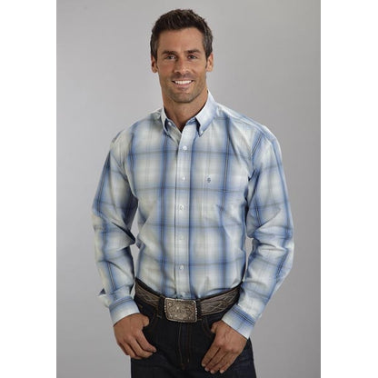 Stetson Mens Summer I Hunters Plaid Long Sleeve Button Shirt