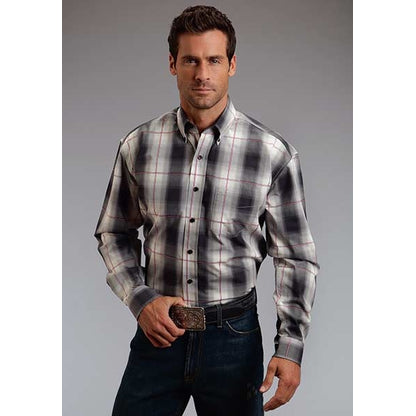 Stetson Mens Summer II Grand Ombre Long Sleeve Button Shirt