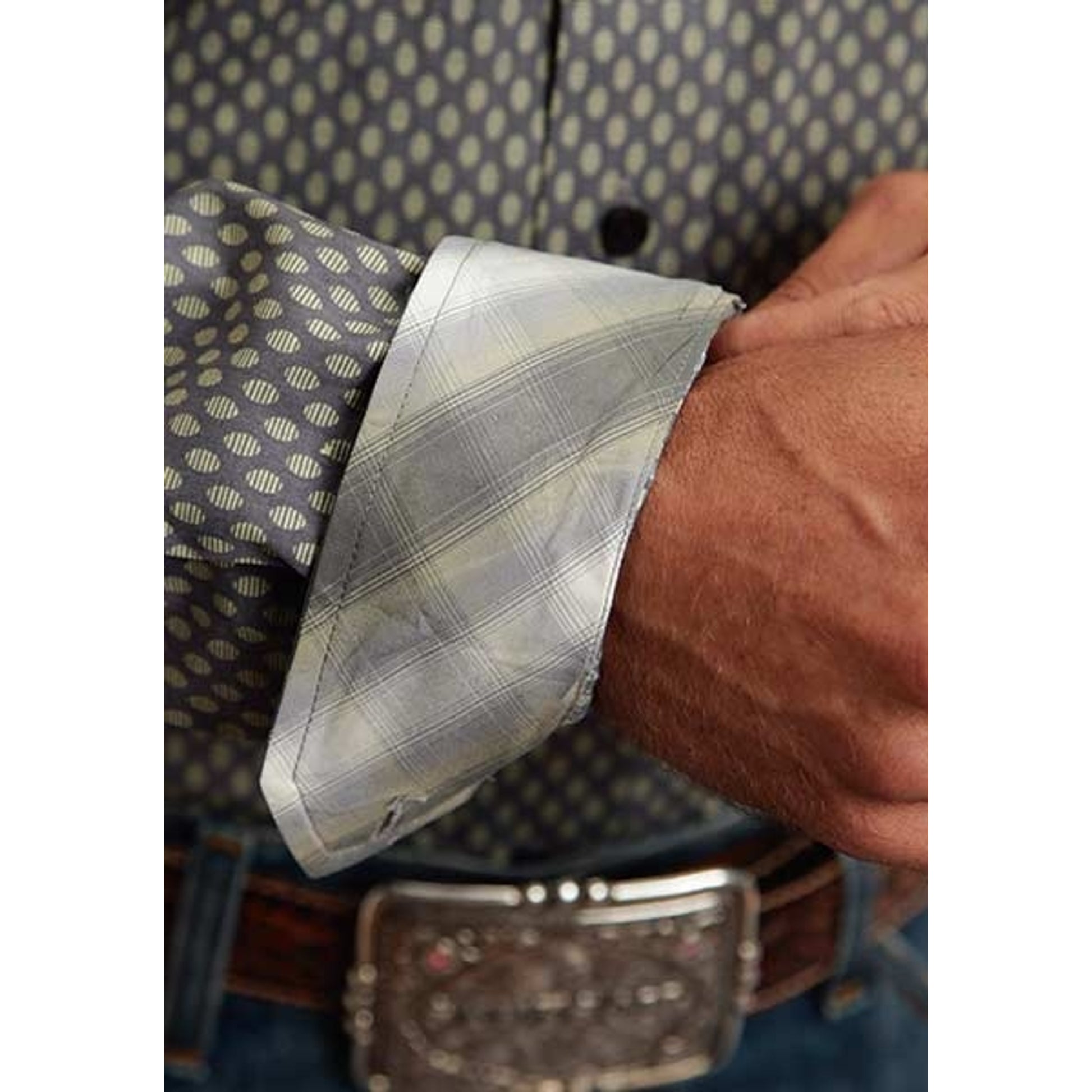 Stetson Mens Summer III Odyssey Print Long Sleeve Button Shirt