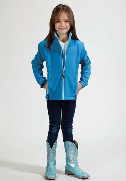 Roper Girls Technical Lightweight Softshell Jacket - Blue