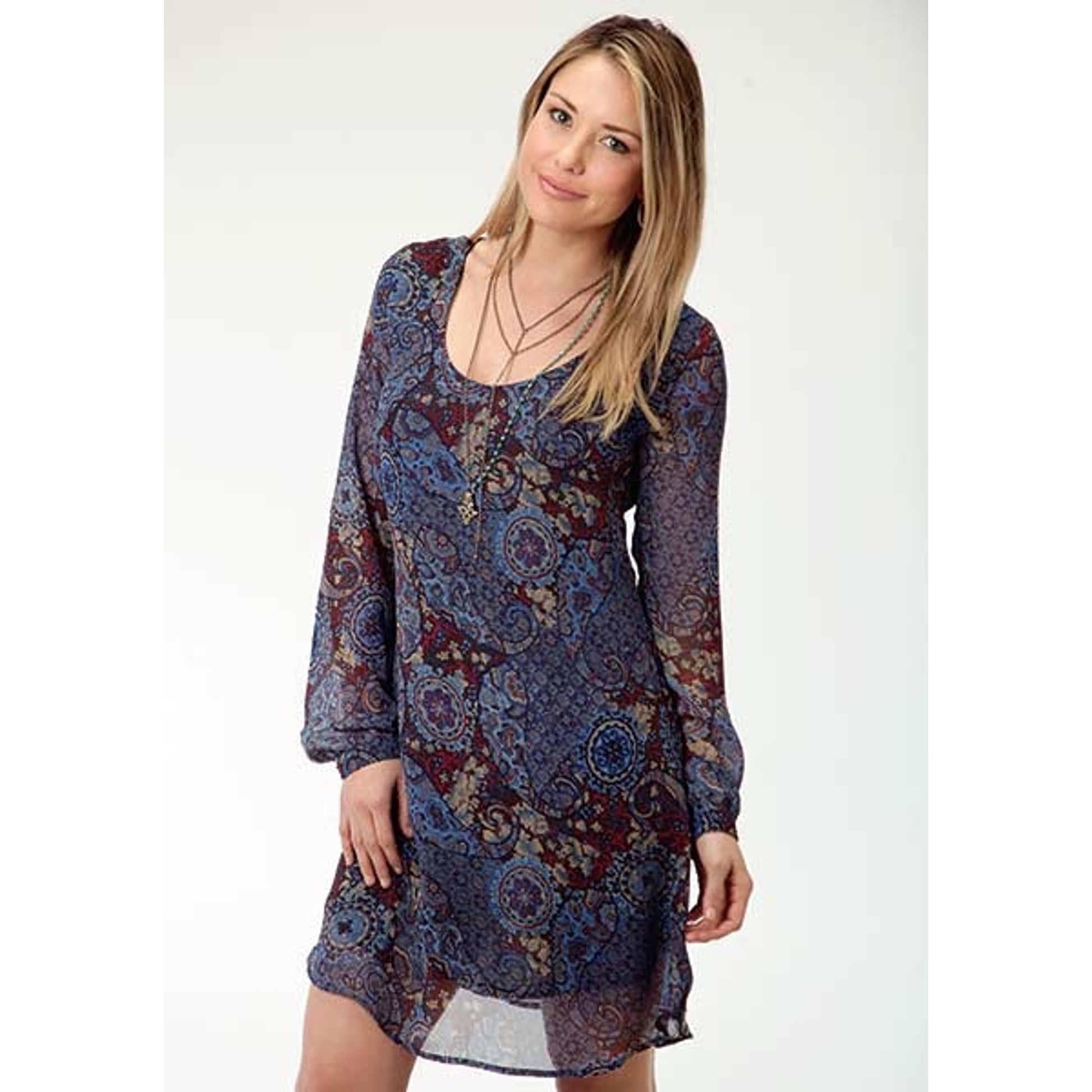 Roper Ladies Paisley Collage A-Line Dress