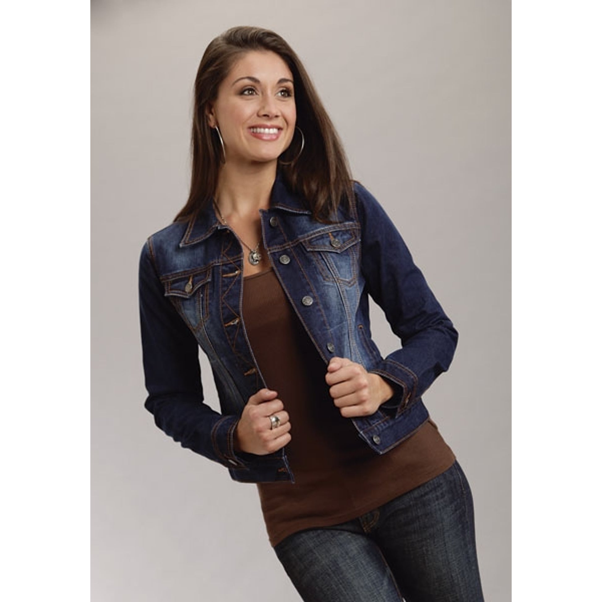 Roper Ladies Straight Yoke Denim Jacket