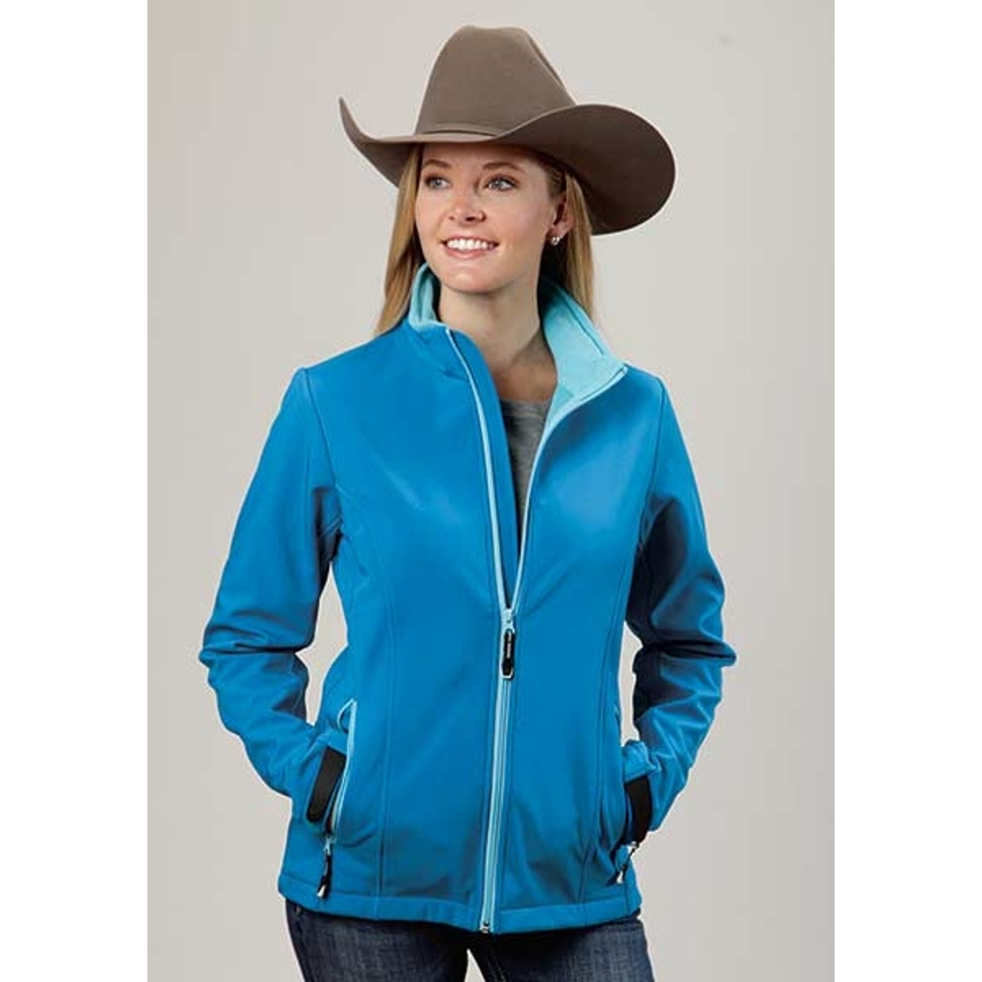 Roper Ladies Technical Lightweight Softshell Jacket - Blue