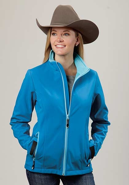 Roper Ladies Technical Lightweight Softshell Jacket - Blue