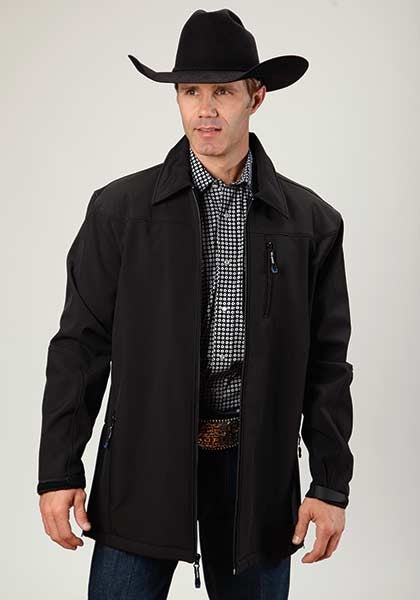 Roper Mens Technical Fleece Lined Softshell Ranch Coat