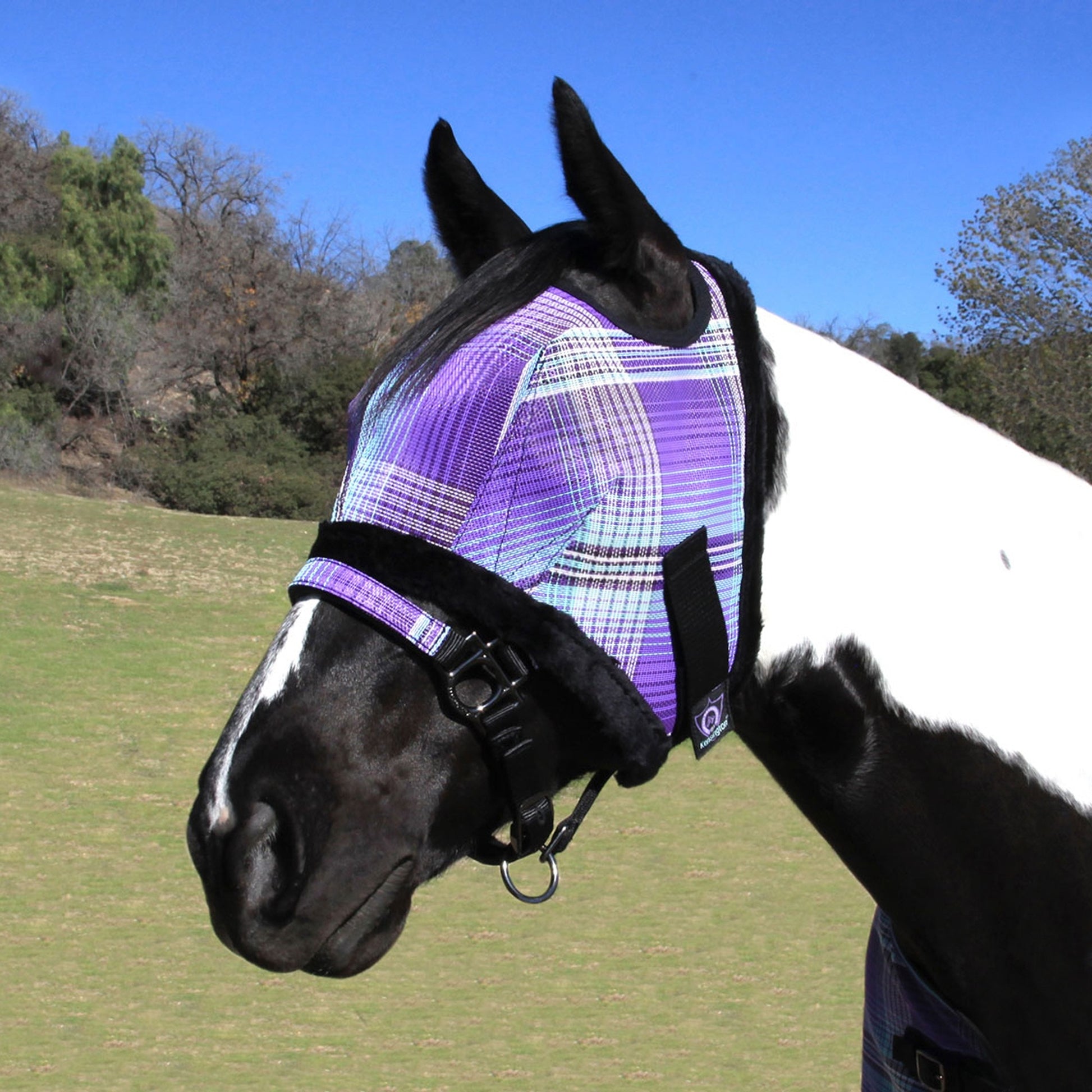 Kensington UV Fly Mask with Fleece Trim - Open Top