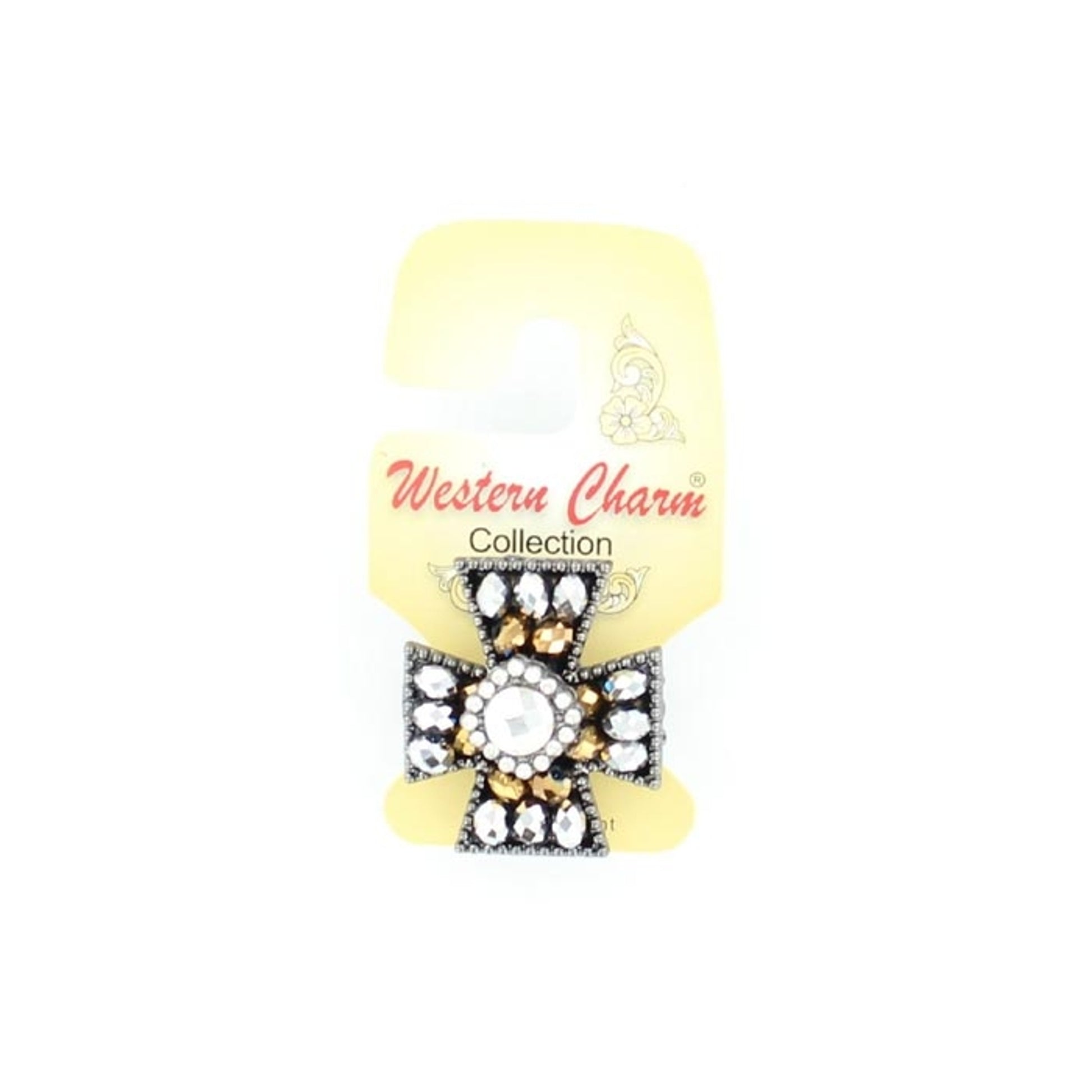 Blazin Roxx Diamond Maltese Cross Ring